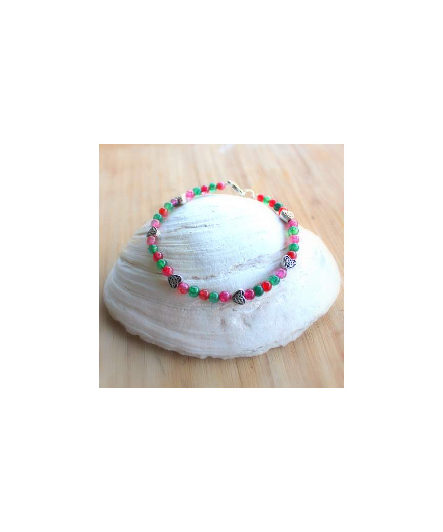 Bracelet cœurs Tourmaline