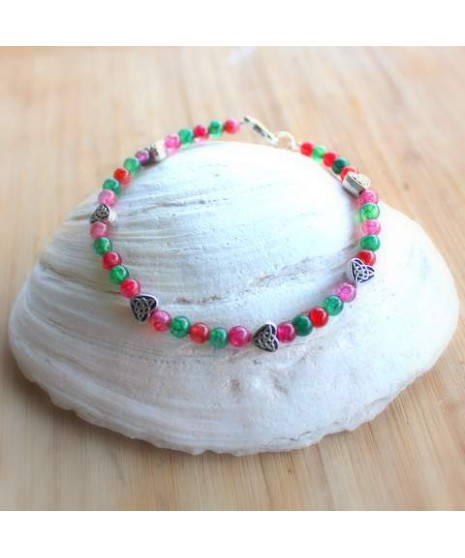 Bracelet cœurs Tourmaline