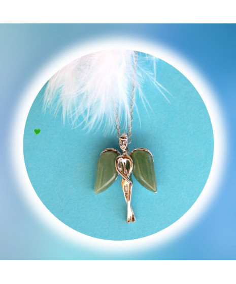 Pendentif Ange en Aventurine