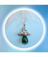 Pendentif Ange en Malachite