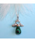Pendentif Ange en Malachite