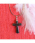 Pendentif Croix Hématite
