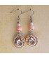 Boucles d'Oreilles Ammonite en Jade