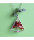 Pendentif Arbre de vie en Agate orange