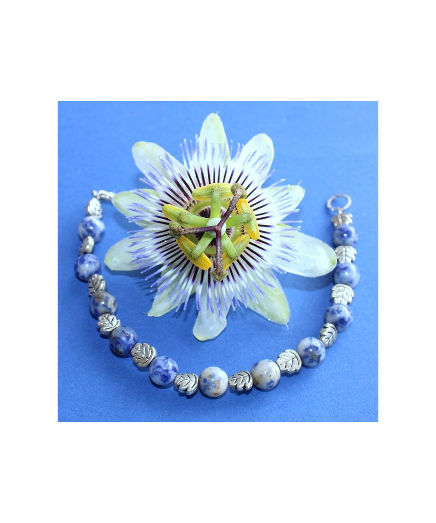 Bracelet Feuilles Sodalite