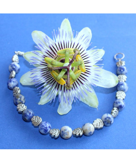 Bracelet Feuilles Sodalite