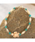Bracelet Tortue en Turquoise et Nacre